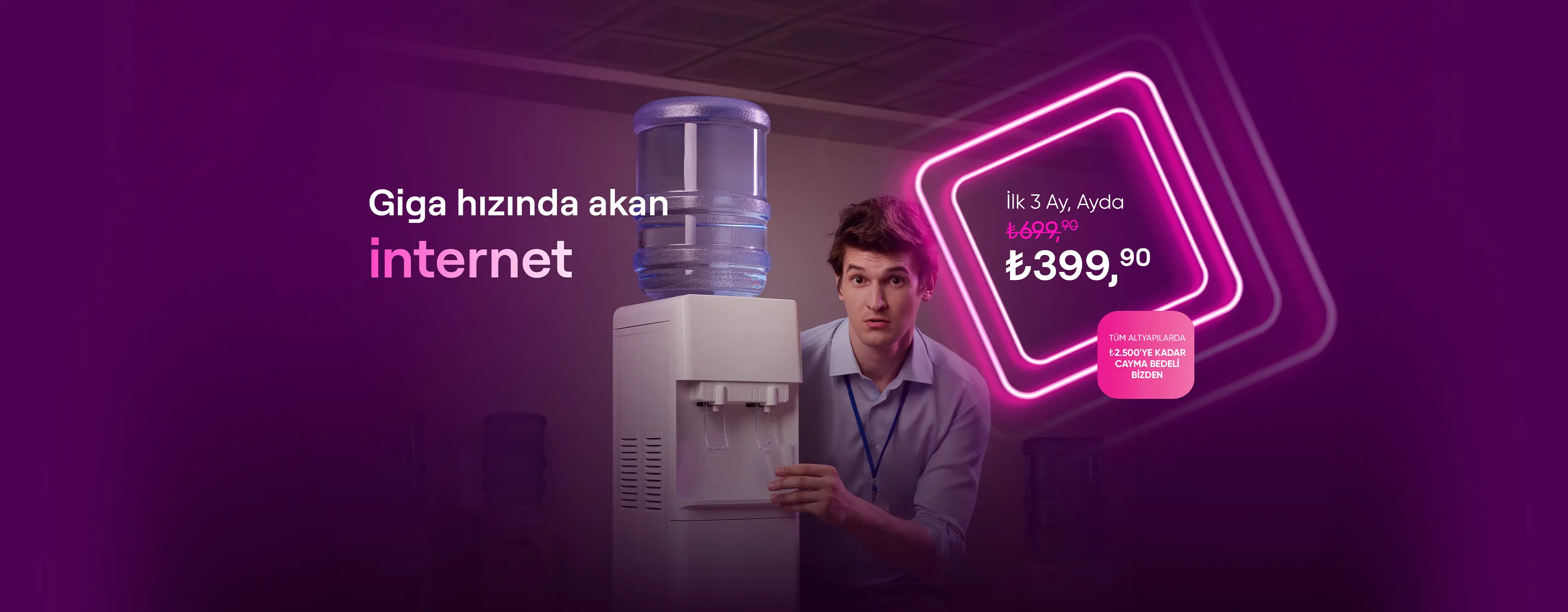 Giga hızında akan internet