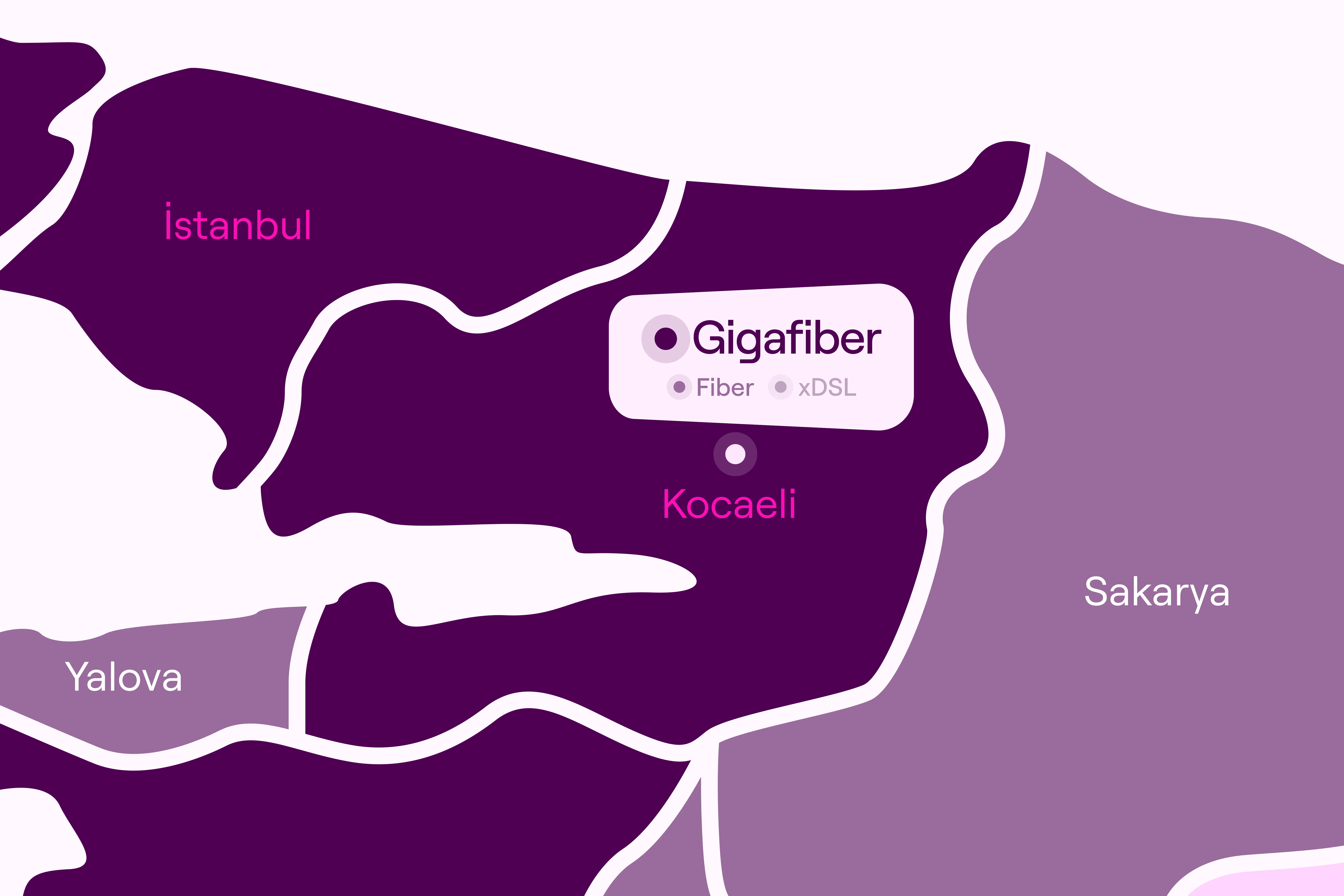 Kocaeli GigaFiber Haritası