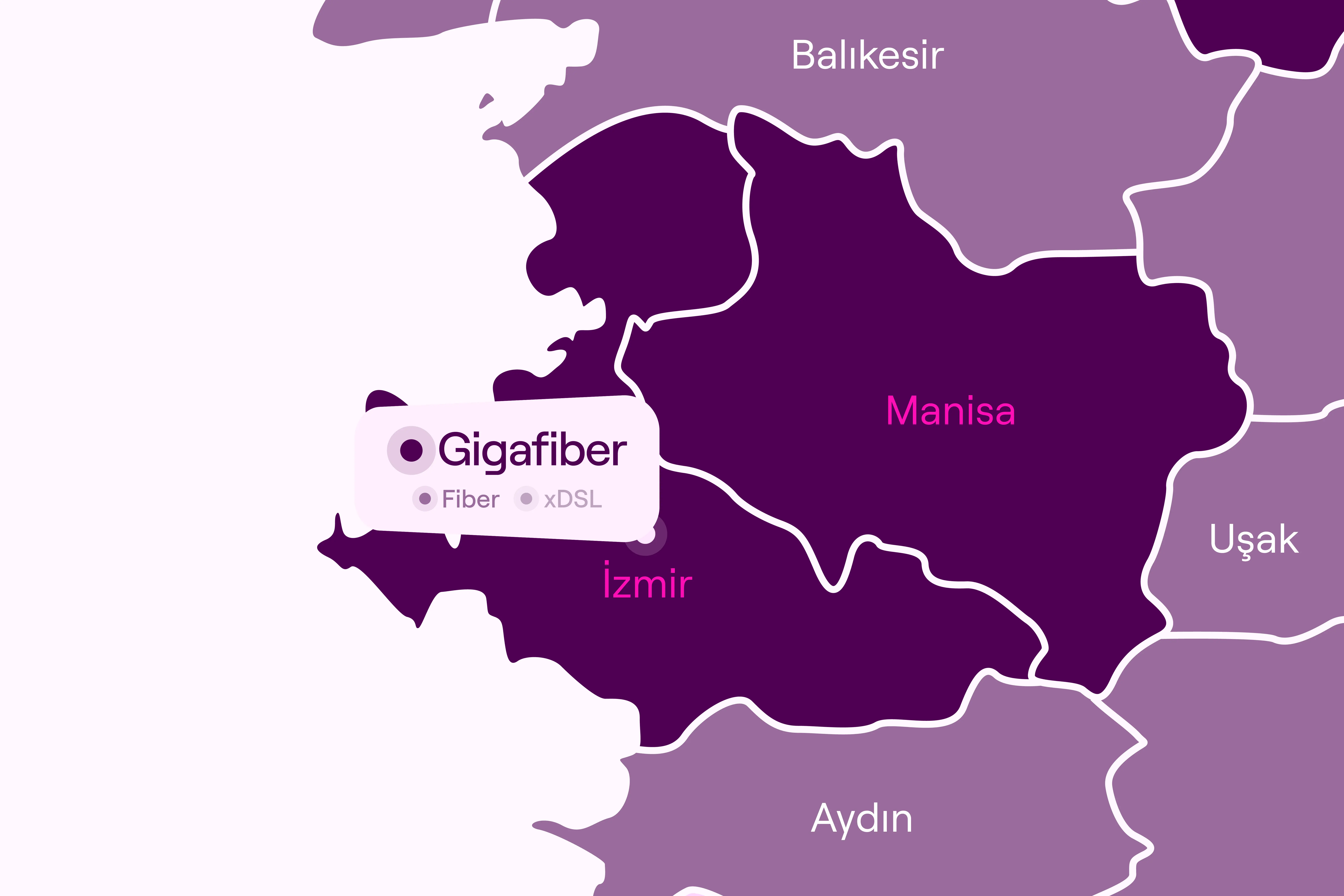 İzmir GigaFiber Haritası
