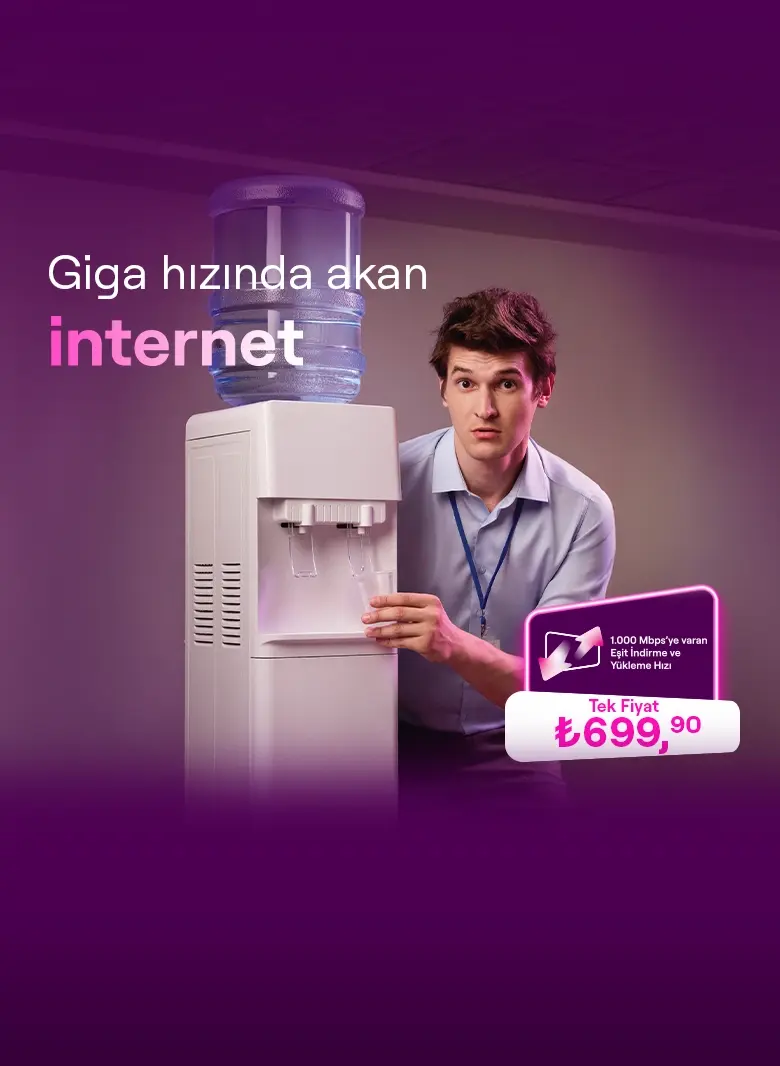 Giga hızında akan internet